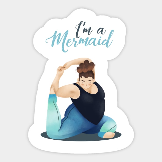 I'm a Mermaid Sticker by Gummy Illustrations